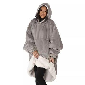 THE COMFY Oversized Microfiber & Sherpa Gray